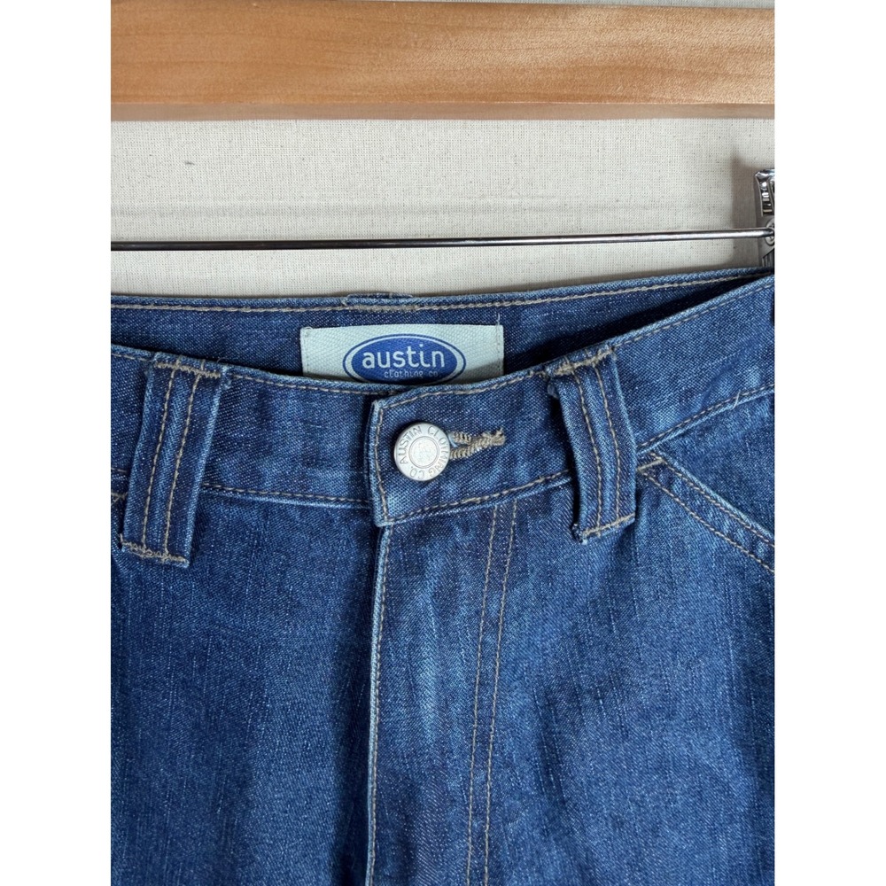 Austin Clothing Co. Wide Leg Cropped Jeans‎ with Tiger Print Accen size 6 Blue - Picture 4 of 12